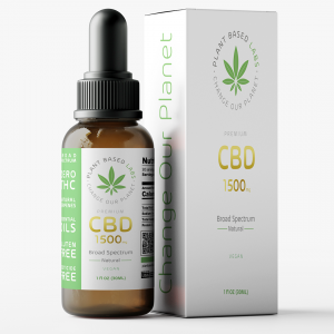 Plant Based Labs CBD Oil Broad Spectrum Unflavored 1500mg